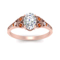 Thumbnail 11 - split-band-antique-oval-shaped-orange-sapphire-engagement-ring-in-rose-gold-FD9816OVRGSAOR-NL-RG