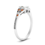 Load image into Gallery viewer, split-band-antique-oval-shaped-orange-sapphire-engagement-ring-in-white-gold-FD9816OVRGSAOR-NL-WG