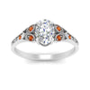 Load image into Gallery viewer, split-band-antique-oval-shaped-orange-sapphire-engagement-ring-in-white-gold-FD9816OVRGSAOR-NL-WG