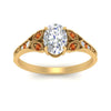 Load image into Gallery viewer, split-band-antique-oval-shaped-orange-sapphire-engagement-ring-in-yellow-gold-FD9816OVRGSAOR-NL-YG