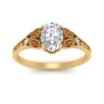 Load image into Gallery viewer, split-band-antique-oval-shaped-orange-sapphire-engagement-ring-in-yellow-gold-FD9816OVRGSAOR-NL-YG
