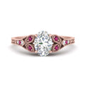 Thumbnail 7 - split-band-antique-oval-shaped-pink-sapphire-engagement-ring-in-rose-gold-FD9816OVRGSADRPI-NL-RG