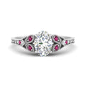 Thumbnail 34 - split-band-antique-oval-shaped-pink-sapphire-engagement-ring-in-white-gold-FD9816OVRGSADRPI-NL-WG