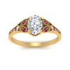 Load image into Gallery viewer, split-band-antique-oval-shaped-pink-sapphire-engagement-ring-in-yellow-gold-FD9816OVRGSADRPI-NL-YG