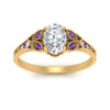 Load image into Gallery viewer, split-band-antique-oval-shaped-purple-topaz-engagement-ring-in-yellow-gold-FD9816OVRGVITO-NL-YG
