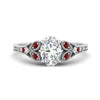 Load image into Gallery viewer, split-band-antique-oval-shaped-ruby-engagement-ring-in-white-gold-FD9816OVRGRUDR-NL-WG