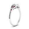 Load image into Gallery viewer, split-band-antique-oval-shaped-ruby-engagement-ring-in-white-gold-FD9816OVRGRUDR-NL-WG