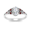 Load image into Gallery viewer, split-band-antique-oval-shaped-ruby-engagement-ring-in-white-gold-FD9816OVRGRUDR-NL-WG