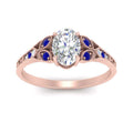 Thumbnail 5 - split-band-antique-oval-shaped-sapphire-engagement-ring-in-rose-gold-FD9816OVRGSABL-NL-RG