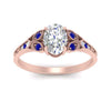 Load image into Gallery viewer, split-band-antique-oval-shaped-sapphire-engagement-ring-in-rose-gold-FD9816OVRGSABL-NL-RG