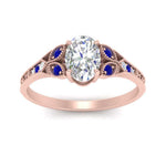 Load image into Gallery viewer, split-band-antique-oval-shaped-sapphire-engagement-ring-in-rose-gold-FD9816OVRGSABL-NL-RG
