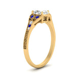 Load image into Gallery viewer, split-band-antique-oval-shaped-sapphire-engagement-ring-in-yellow-gold-FD9816OVRGSABL-NL-YG
