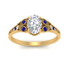 Load image into Gallery viewer, split-band-antique-oval-shaped-sapphire-engagement-ring-in-yellow-gold-FD9816OVRGSABL-NL-YG