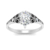 Load image into Gallery viewer, split-band-antique-pear-shaped-black-diamond-engagement-ring-in-white-gold-FD9816PERGBLACK-NL-WG