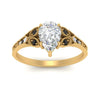Load image into Gallery viewer, split-band-antique-pear-shaped-black-diamond-engagement-ring-in-yellow-gold-FD9816PERGBLACK-NL-YG