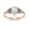 Load image into Gallery viewer, split-band-antique-pear-shaped-blue-topaz-engagement-ring-in-rose-gold-FD9816PERGICBLTO-NL-RG