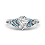 Load image into Gallery viewer, split-band-antique-pear-shaped-blue-topaz-engagement-ring-in-white-gold-FD9816PERGICBLTO-NL-WG
