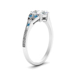 Load image into Gallery viewer, split-band-antique-pear-shaped-blue-topaz-engagement-ring-in-white-gold-FD9816PERGICBLTO-NL-WG
