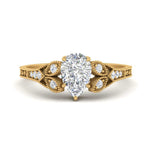 Load image into Gallery viewer, split-band-antique-pear-shaped-diamond-engagement-ring-in-yellow-gold-FD9816PER-NL-YG
