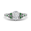 Load image into Gallery viewer, split-band-antique-pear-shaped-emerald-engagement-ring-in-white-gold-FD-9816PERGEMGR-NL-WG