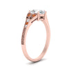 Load image into Gallery viewer, split-band-antique-pear-shaped-orange-sapphire-engagement-ring-in-rose-gold-FD9816PERGSAOR-NL-RG