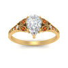 Load image into Gallery viewer, split-band-antique-pear-shaped-orange-sapphire-engagement-ring-in-yellow-gold-FD9816PERGSAOR-NL-YG