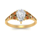 Load image into Gallery viewer, split-band-antique-pear-shaped-orange-sapphire-engagement-ring-in-yellow-gold-FD9816PERGSAOR-NL-YG
