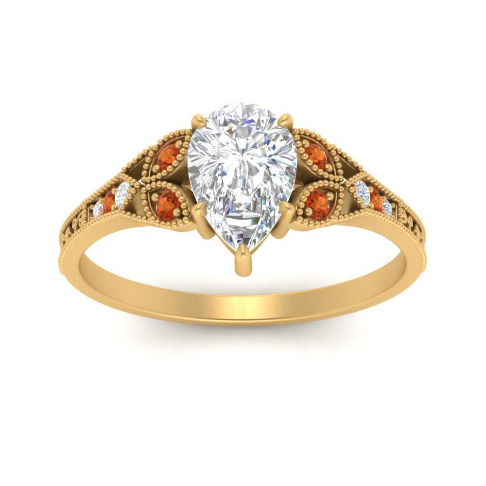 split-band-antique-pear-shaped-orange-sapphire-engagement-ring-in-yellow-gold-FD9816PERGSAOR-NL-YG