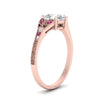 Load image into Gallery viewer, split-band-antique-pear-shaped-pink-sapphire-engagement-ring-in-rose-gold-FD9816PERGSADRPI-NL-RG