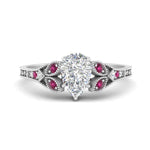 Load image into Gallery viewer, split-band-antique-pear-shaped-pink-sapphire-engagement-ring-in-white-gold-FD9816PERGSADRPI-NL-WG
