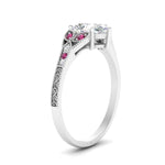 Load image into Gallery viewer, split-band-antique-pear-shaped-pink-sapphire-engagement-ring-in-white-gold-FD9816PERGSADRPI-NL-WG
