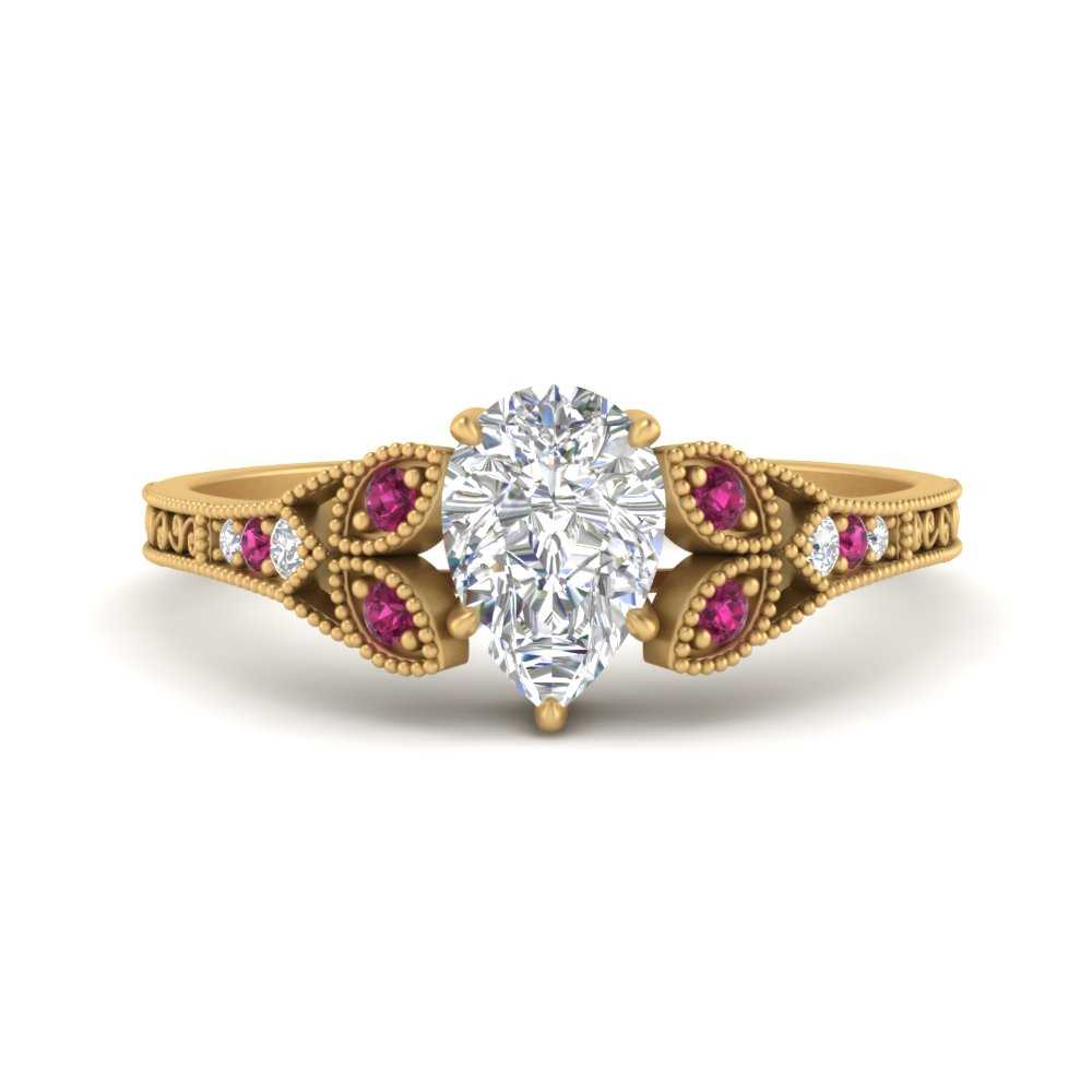 split-band-antique-pear-shaped-pink-sapphire-engagement-ring-in-yellow-gold-FD9816PERGSADRPI-NL-YG