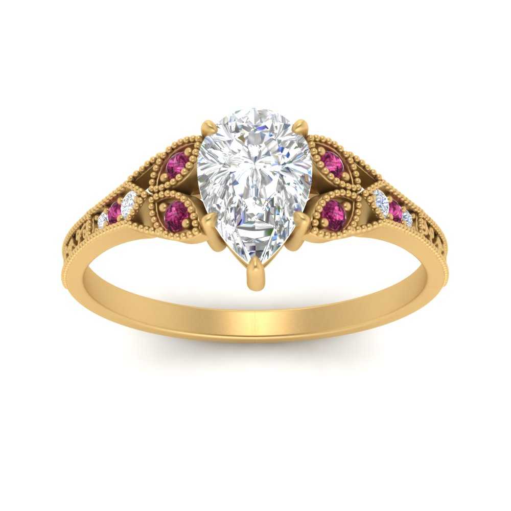 split-band-antique-pear-shaped-pink-sapphire-engagement-ring-in-yellow-gold-FD9816PERGSADRPI-NL-YG