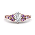 Load image into Gallery viewer, split-band-antique-pear-shaped-purple-topaz-engagement-ring-in-rose-gold-FD9816PERGVITO-NL-RG
