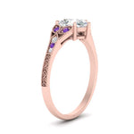 Load image into Gallery viewer, split-band-antique-pear-shaped-purple-topaz-engagement-ring-in-rose-gold-FD9816PERGVITO-NL-RG
