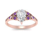 Load image into Gallery viewer, split-band-antique-pear-shaped-purple-topaz-engagement-ring-in-rose-gold-FD9816PERGVITO-NL-RG
