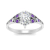 Load image into Gallery viewer, split-band-antique-pear-shaped-purple-topaz-engagement-ring-in-white-gold-FD9816PERGVITO-NL-WG