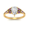 Load image into Gallery viewer, split-band-antique-pear-shaped-purple-topaz-engagement-ring-in-yellow-gold-FD9816PERGVITO-NL-YG