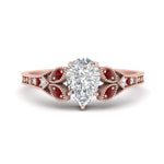 Load image into Gallery viewer, split-band-antique-pear-shaped-ruby-engagement-ring-in-rose-gold-FD9816PERGRUDR-NL-RG
