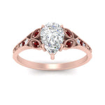 Load image into Gallery viewer, split-band-antique-pear-shaped-ruby-engagement-ring-in-rose-gold-FD9816PERGRUDR-NL-RG

