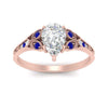 Load image into Gallery viewer, split-band-antique-pear-shaped-sapphire-engagement-ring-in-rose-gold-FD9816PERGSABL-NL-RG