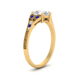 Load image into Gallery viewer, split-band-antique-pear-shaped-sapphire-engagement-ring-in-yellow-gold-FD9816PERGSABL-NL-YG
