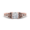 Load image into Gallery viewer, split-band-antique-princess-cut-black-diamond-engagement-ring-in-rose-gold-FD9816PRRGBLACK-NL-RG