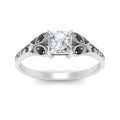 Thumbnail 47 - split-band-antique-princess-cut-black-diamond-engagement-ring-in-white-gold-FD9816PRRGBLACK-NL-WG