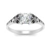 Load image into Gallery viewer, split-band-antique-princess-cut-black-diamond-engagement-ring-in-white-gold-FD9816PRRGBLACK-NL-WG