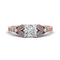 Thumbnail 22 - split-band-antique-princess-cut-blue-topaz-engagement-ring-in-rose-gold-FD9816PRRGICBLTO-NL-RG
