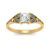 Load image into Gallery viewer, split-band-antique-princess-cut-blue-topaz-engagement-ring-in-yellow-gold-FD9816PRRGICBLTO-NL-YG