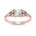 Thumbnail 2 - split-band-antique-princess-cut-diamond-engagement-ring-in-rose-gold-FD9816PRR-NL-RG