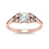 Load image into Gallery viewer, split-band-antique-princess-cut-diamond-engagement-ring-in-rose-gold-FD9816PRR-NL-RG