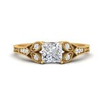 Load image into Gallery viewer, split-band-antique-princess-cut-diamond-engagement-ring-in-yellow-gold-FD9816PRR-NL-YG
